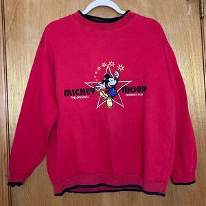 Vintage Disney Red Mickey & Co. crewneck